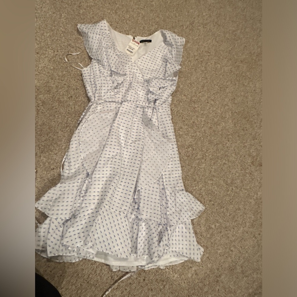 Blue/white dress